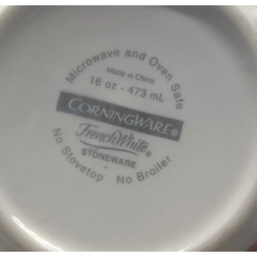 CORNING WARE FRENCH WHITE 16 OZ. INDIVIDUAL RAMEKIN 5-1/2
